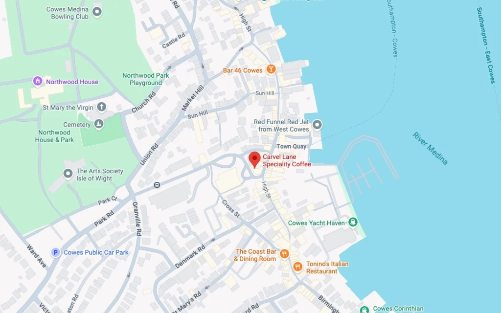 find Carvel Lane Coffee Cowes on Google Maps