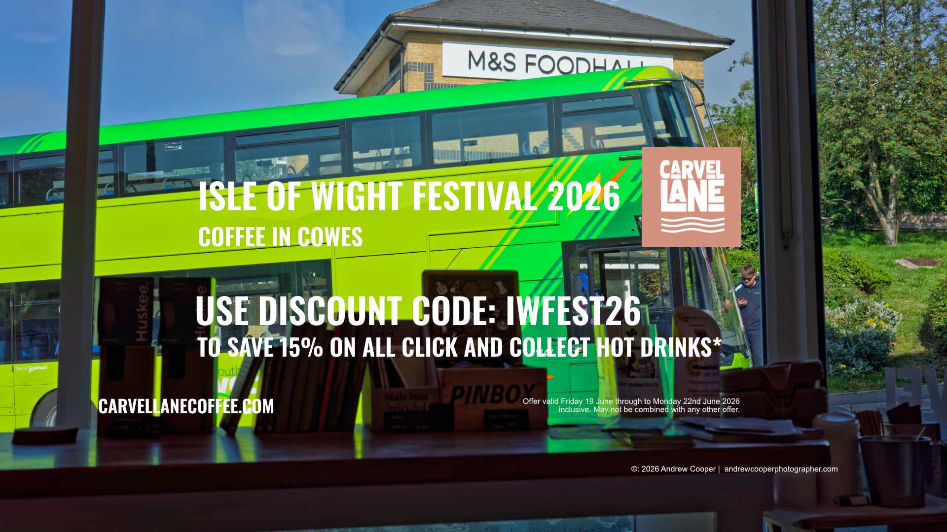 Isle of Wight Festival 2026 Coffee in Cowes